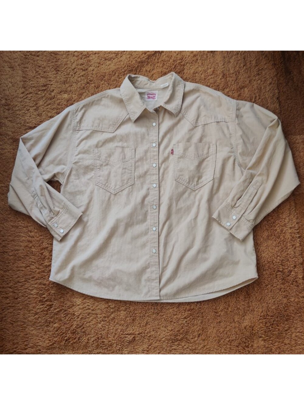 Levi's Corduroy cotton western snap button up